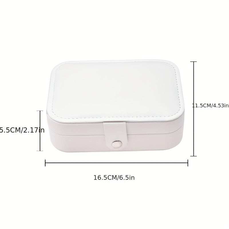 [1 Portable Jewelry Travel Case] 1pc Jewelry Travel Case, Travel Jewelry Organizer, Portable Jewelry Box Storage Organizer, Aesthetic Room Decor, Home Decor, Kitchen Accessories, Bathroom Decor, Bedroom Decor Jewelry Boxes - Kendoro