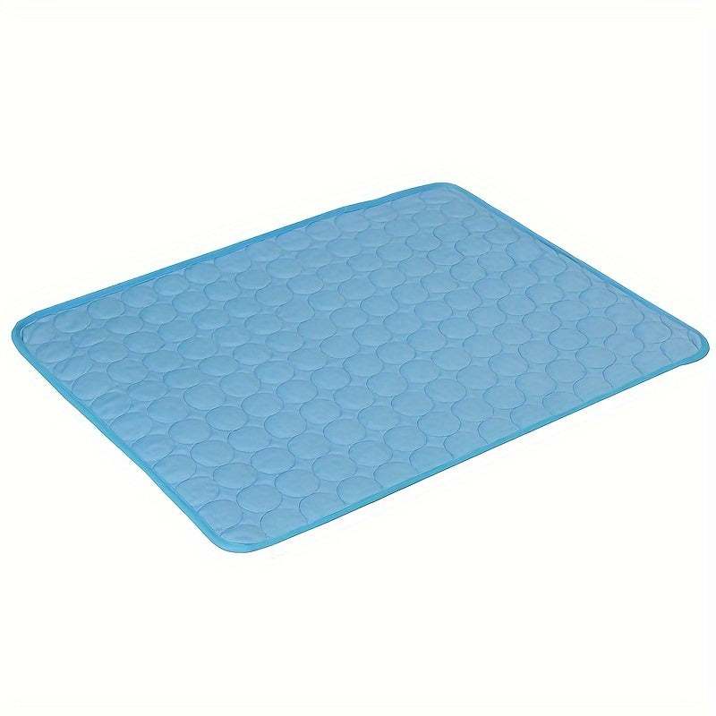 Blue breathable polyester summer pet ice cushion for dogs and cats