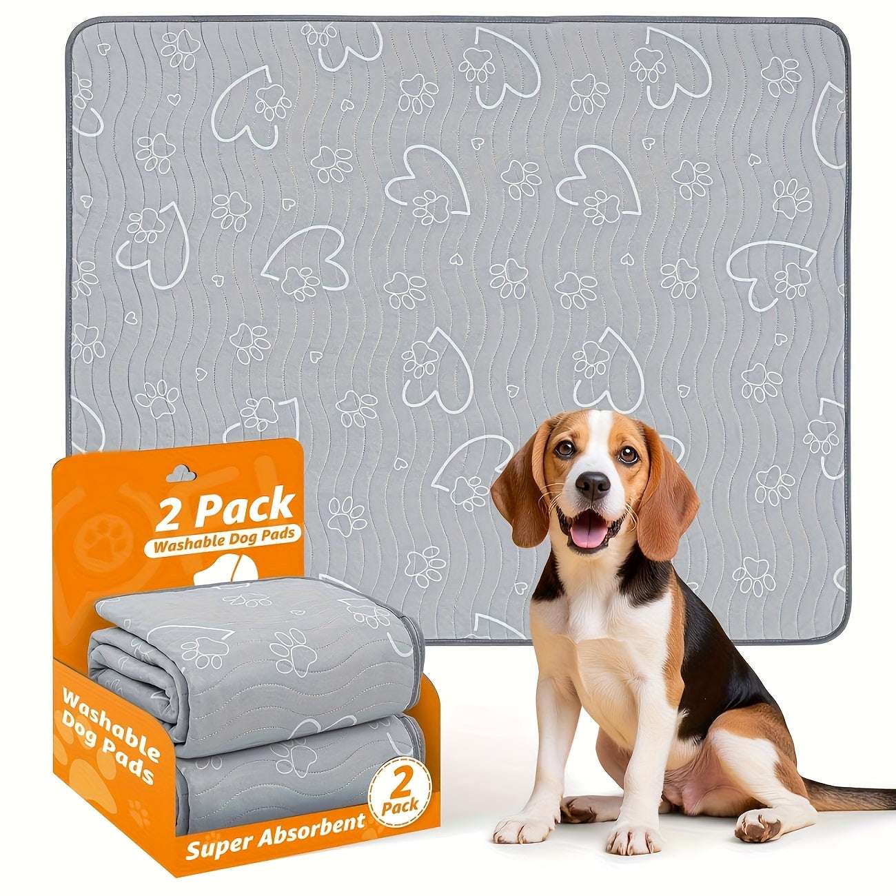 Comfortable pet mat with non-slip backing and washable, absorbent design for dogs.