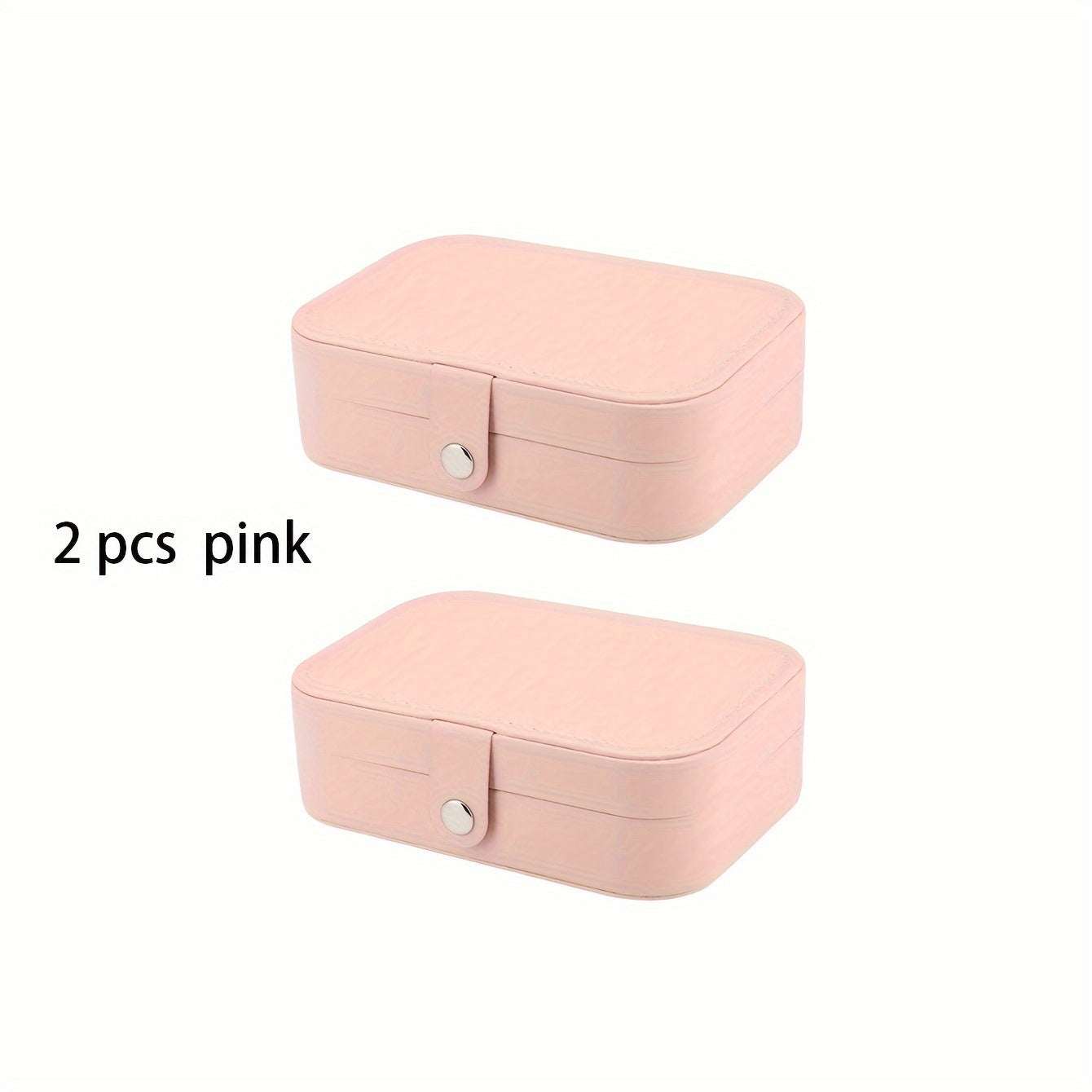 [1 Portable Jewelry Travel Case] 1pc Jewelry Travel Case, Travel Jewelry Organizer, Portable Jewelry Box Storage Organizer, Aesthetic Room Decor, Home Decor, Kitchen Accessories, Bathroom Decor, Bedroom Decor Jewelry Boxes - Kendoro