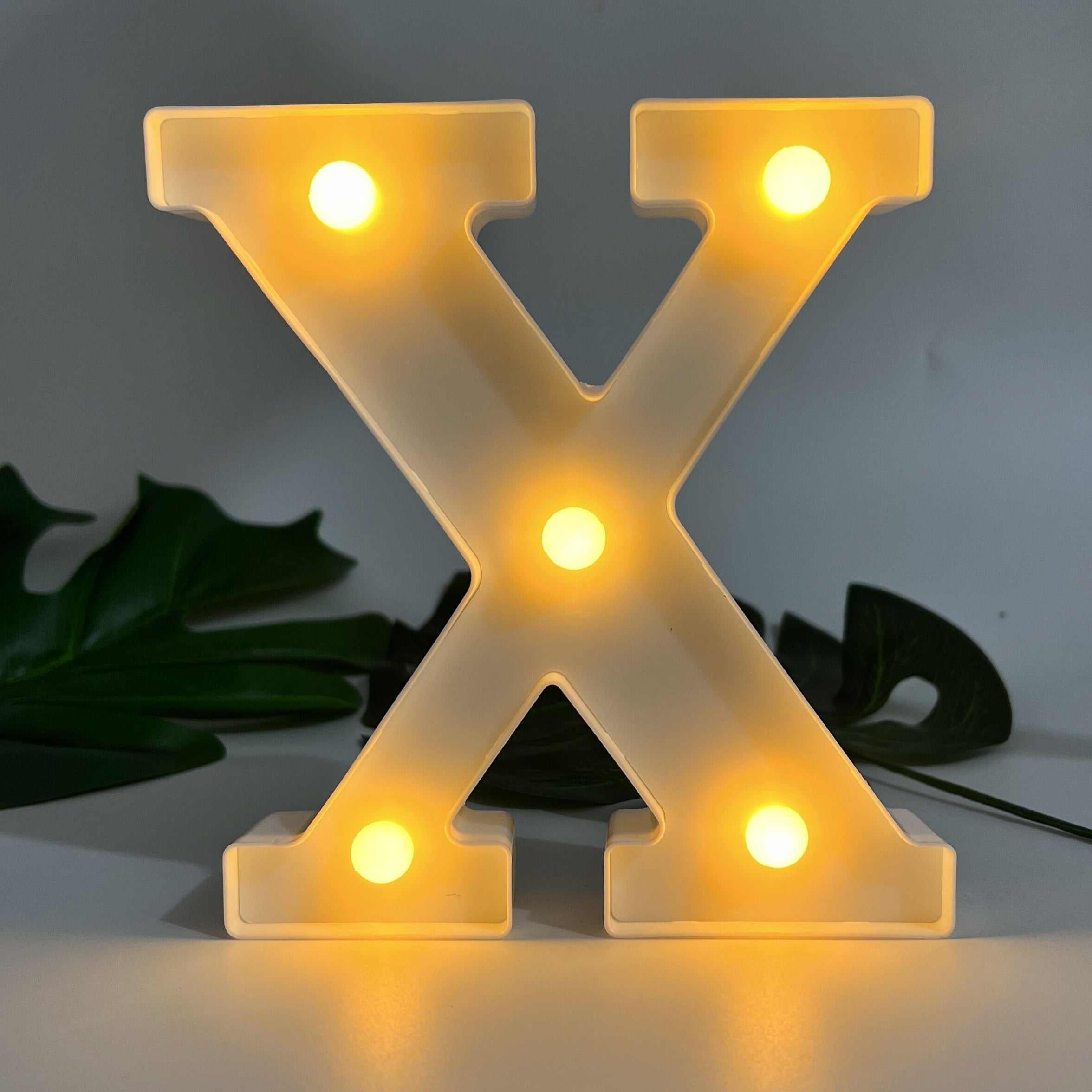 1pc Alphabet Letter LED Lights Luminous Number Lamp Decor, Battery Night Ligh, t For Home Wedding Birthday Christmas Party Decoration Letters Numbers Light, Home Decor - Kendoro