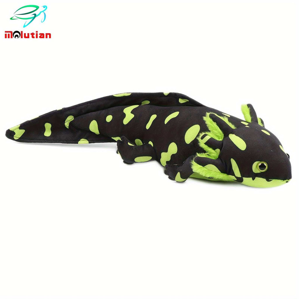 MOLUTIAN Cuddly Axolotl Plush Toy - 16.53" Realistic Cartoon Ambystoma, Soft Polyester, Perfect for Home Decor & Birthday Gifts - Available in Gray, White, Blue, Yellow, Black - Kendoro