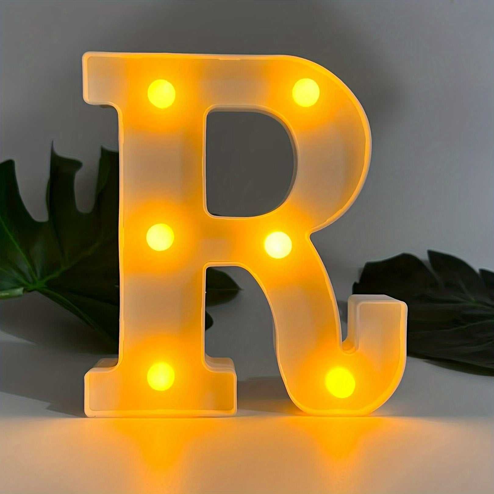 1pc Alphabet Letter LED Lights Luminous Number Lamp Decor, Battery Night Ligh, t For Home Wedding Birthday Christmas Party Decoration Letters Numbers Light, Home Decor - Kendoro