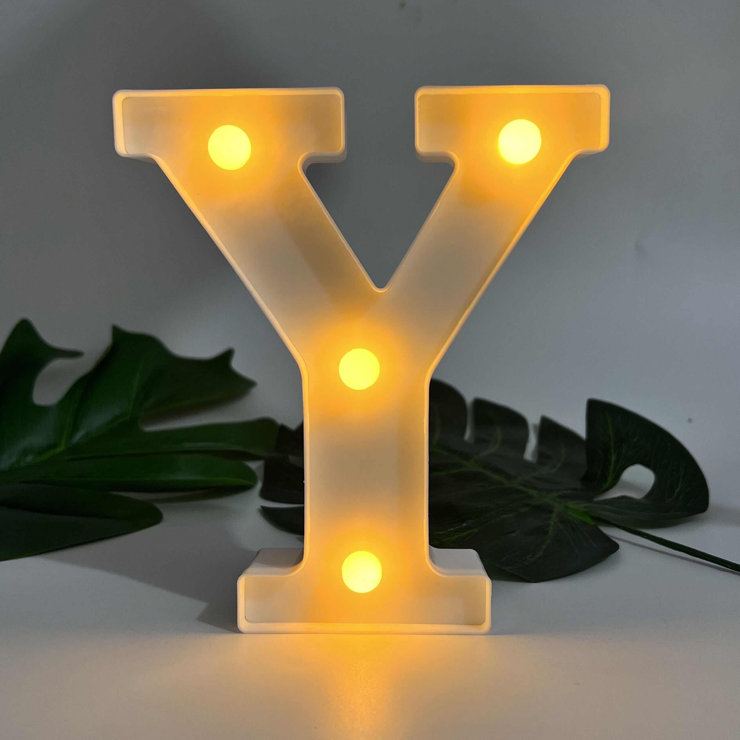 1pc Alphabet Letter LED Lights Luminous Number Lamp Decor, Battery Night Ligh, t For Home Wedding Birthday Christmas Party Decoration Letters Numbers Light, Home Decor - Kendoro