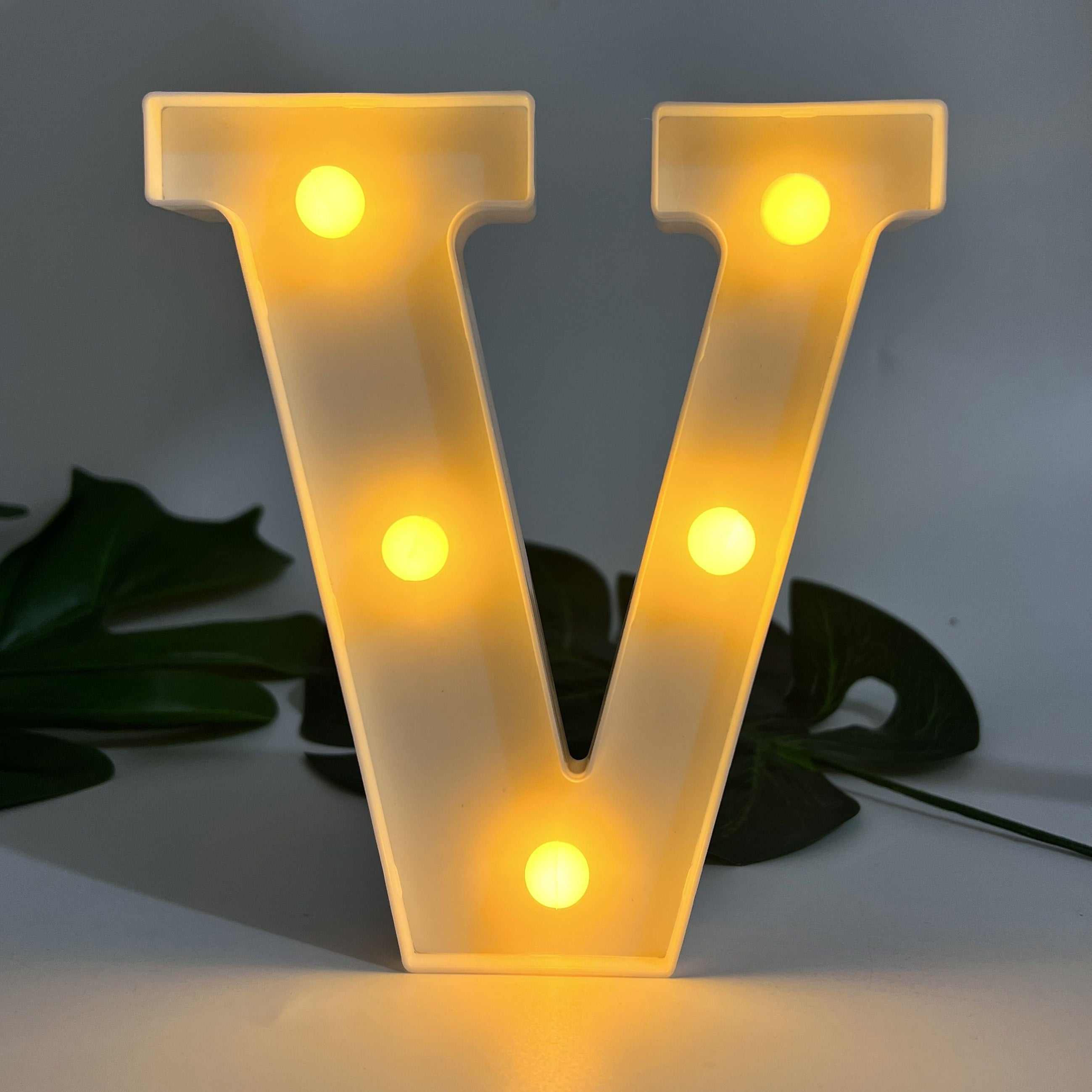 1pc Alphabet Letter LED Lights Luminous Number Lamp Decor, Battery Night Ligh, t For Home Wedding Birthday Christmas Party Decoration Letters Numbers Light, Home Decor - Kendoro