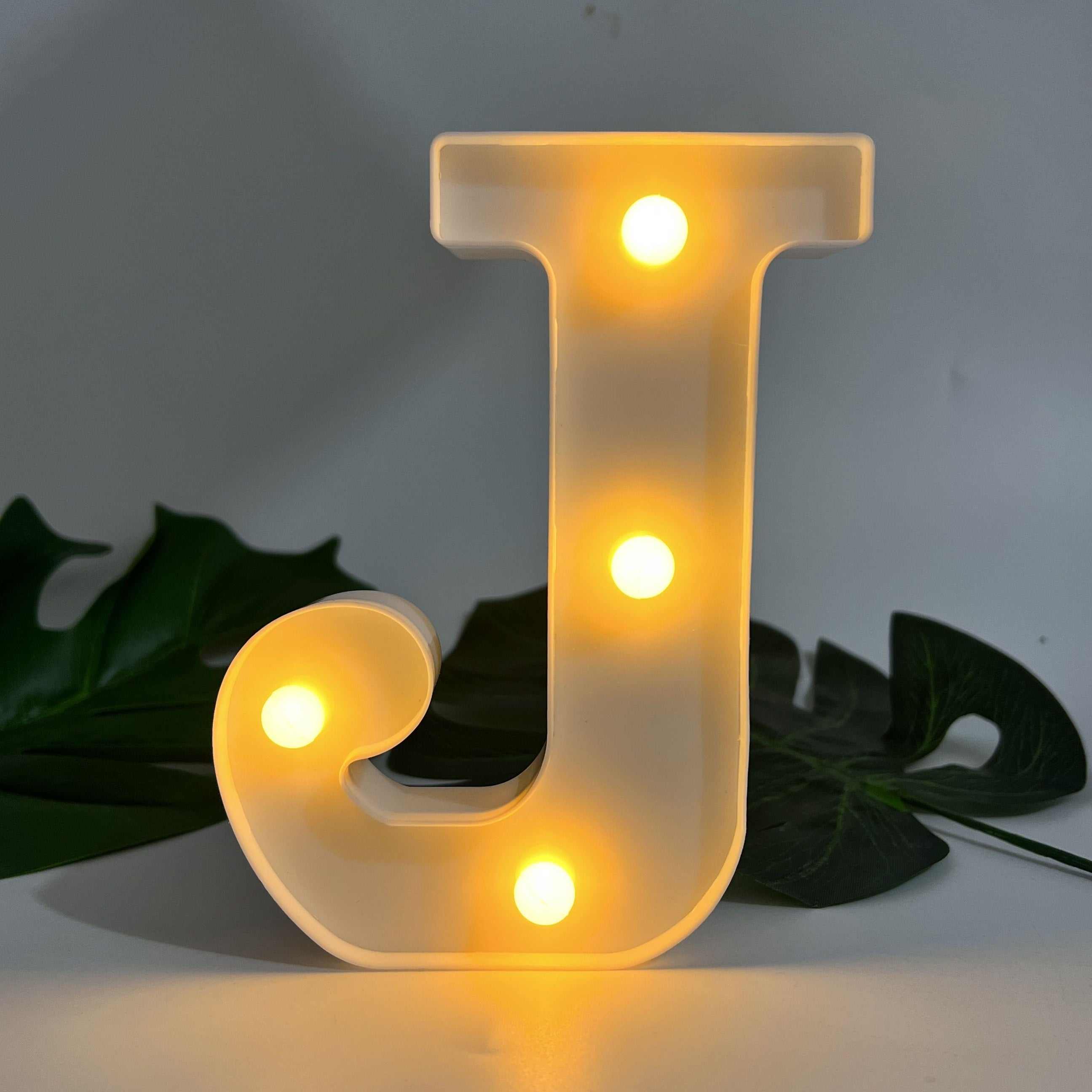 1pc Alphabet Letter LED Lights Luminous Number Lamp Decor, Battery Night Ligh, t For Home Wedding Birthday Christmas Party Decoration Letters Numbers Light, Home Decor - Kendoro