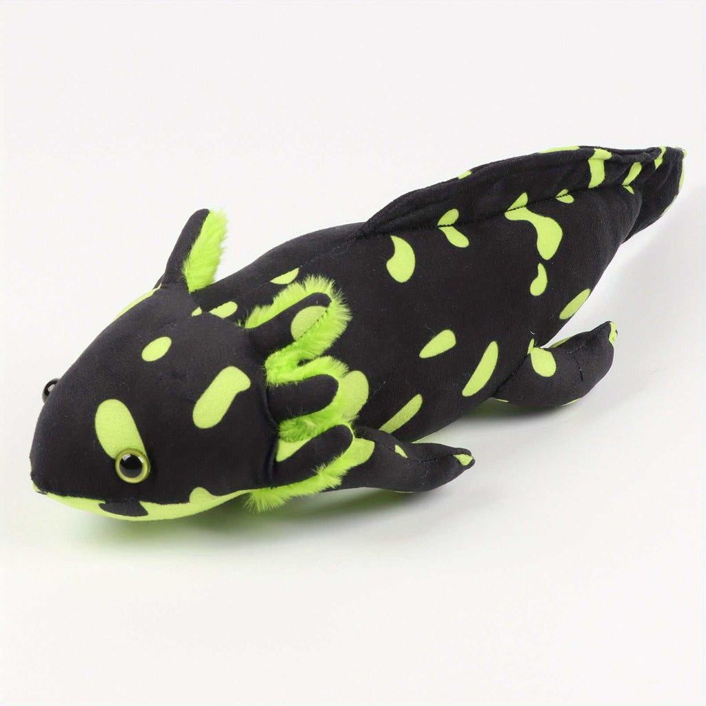 MOLUTIAN Cuddly Axolotl Plush Toy - 16.53" Realistic Cartoon Ambystoma, Soft Polyester, Perfect for Home Decor & Birthday Gifts - Available in Gray, White, Blue, Yellow, Black - Kendoro