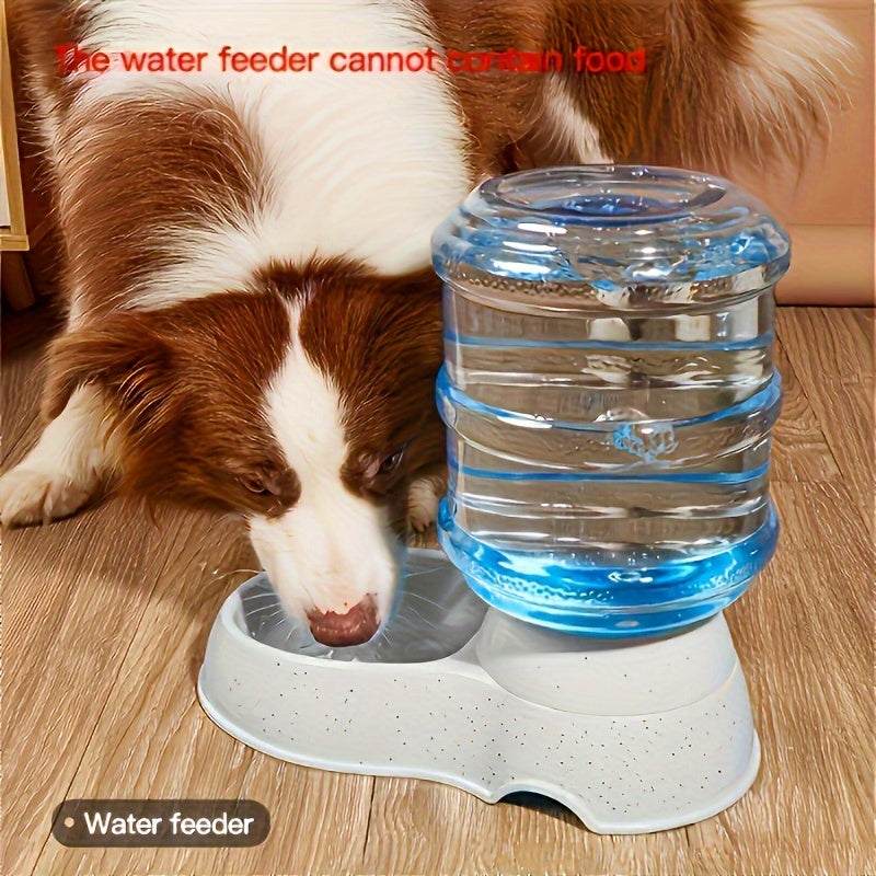 Automatic pet water dispenser with large capacity water bowl for cats and dogs