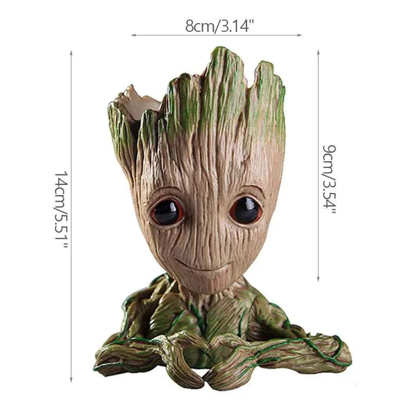Modern Vases For Flowers Pot Groot Garden Pots Planters Anime Figurines Home Decoration Accessories Office Storage Pen Case - Kendoro
