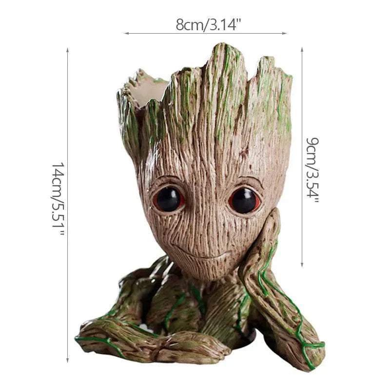 Modern Groot-themed plastic vase planter for flowers and home decor with American style design