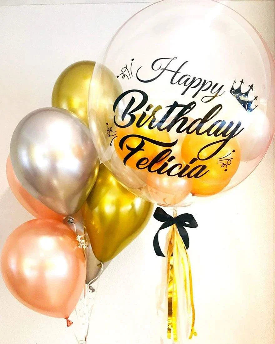 INS New Arrival Floating Air Decoration Ball Wave Transparent Balloon Baby Birthday Banquet Layout round Ball Ball - Kendoro