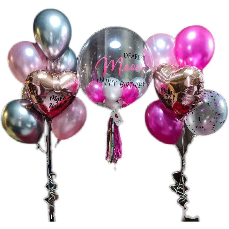 INS New Arrival Floating Air Decoration Ball Wave Transparent Balloon Baby Birthday Banquet Layout round Ball Ball - Kendoro