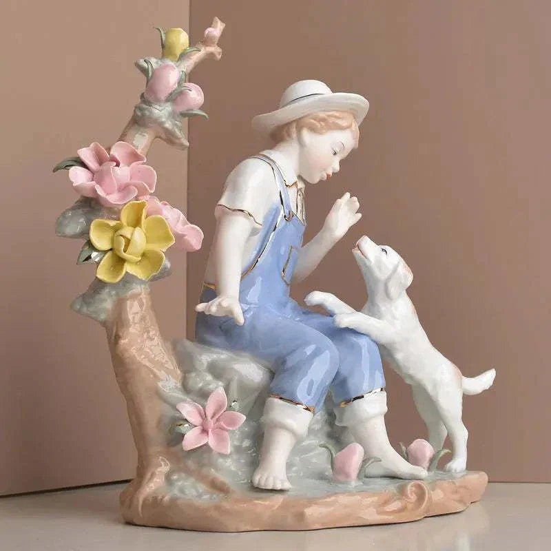 Modern minimalist European home decor character decorations living room wine cabinet decorations ceramic handicraftsjavascript: - Kendoro