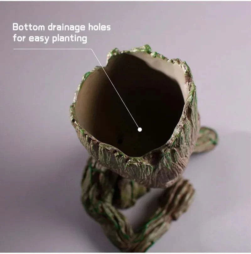 Modern Vases For Flowers Pot Groot Garden Pots Planters Anime Figurines Home Decoration Accessories Office Storage Pen Case - Kendoro