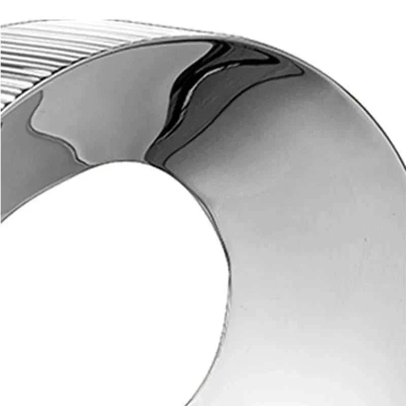 Modern vases stainless steel minimalist curved design decorative bottle for living room and office table centerpiece