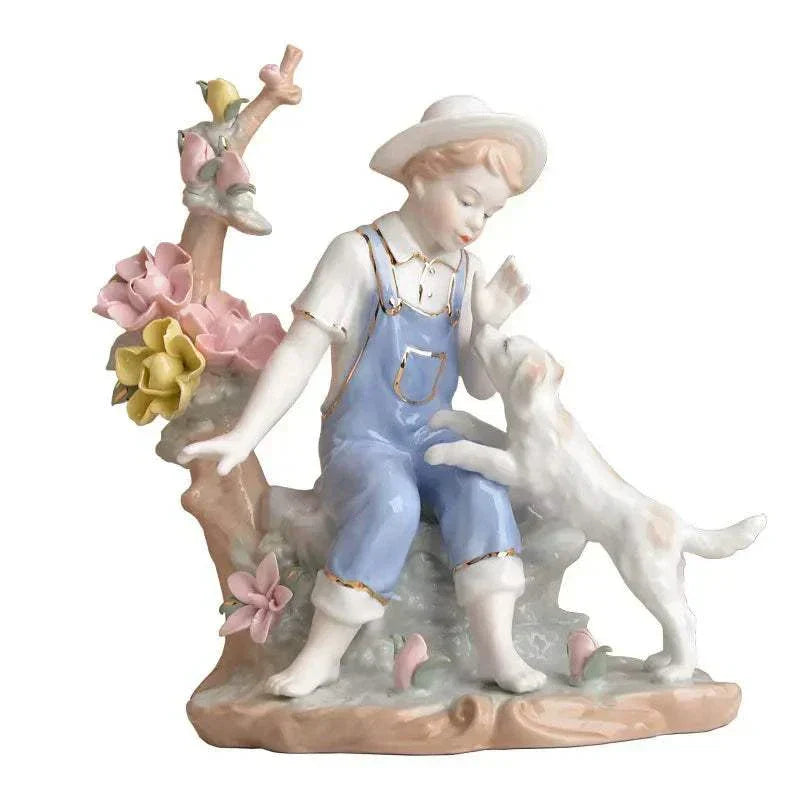 Modern minimalist European home decor character decorations living room wine cabinet decorations ceramic handicraftsjavascript: - Kendoro