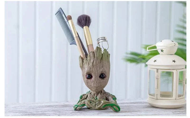 Modern Vases For Flowers Pot Groot Garden Pots Planters Anime Figurines Home Decoration Accessories Office Storage Pen Case - Kendoro