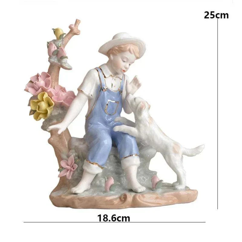 Modern minimalist European home decor character decorations living room wine cabinet decorations ceramic handicraftsjavascript: - Kendoro