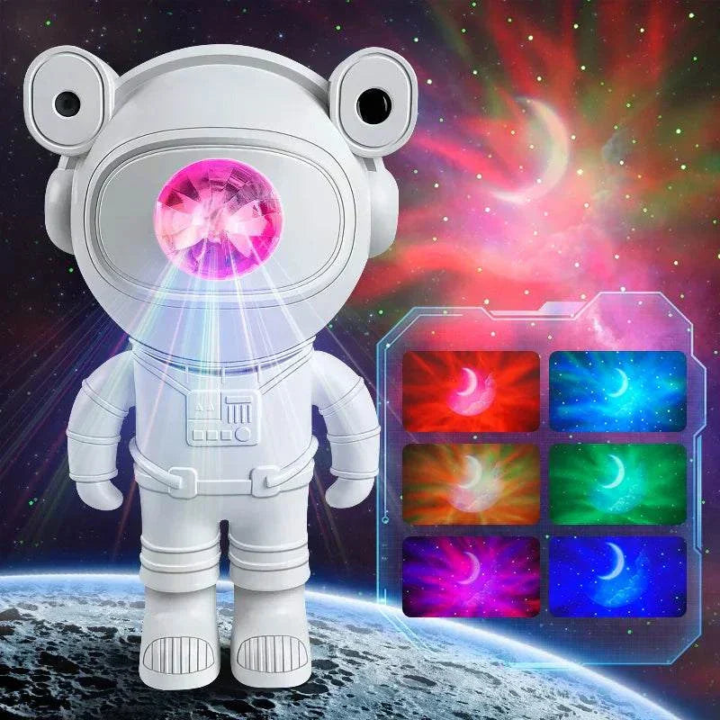 Bluetooth astronaut star projector with LED aurora and moon nebula effects for kids bedroom night light Galaxy Lighting for Kids