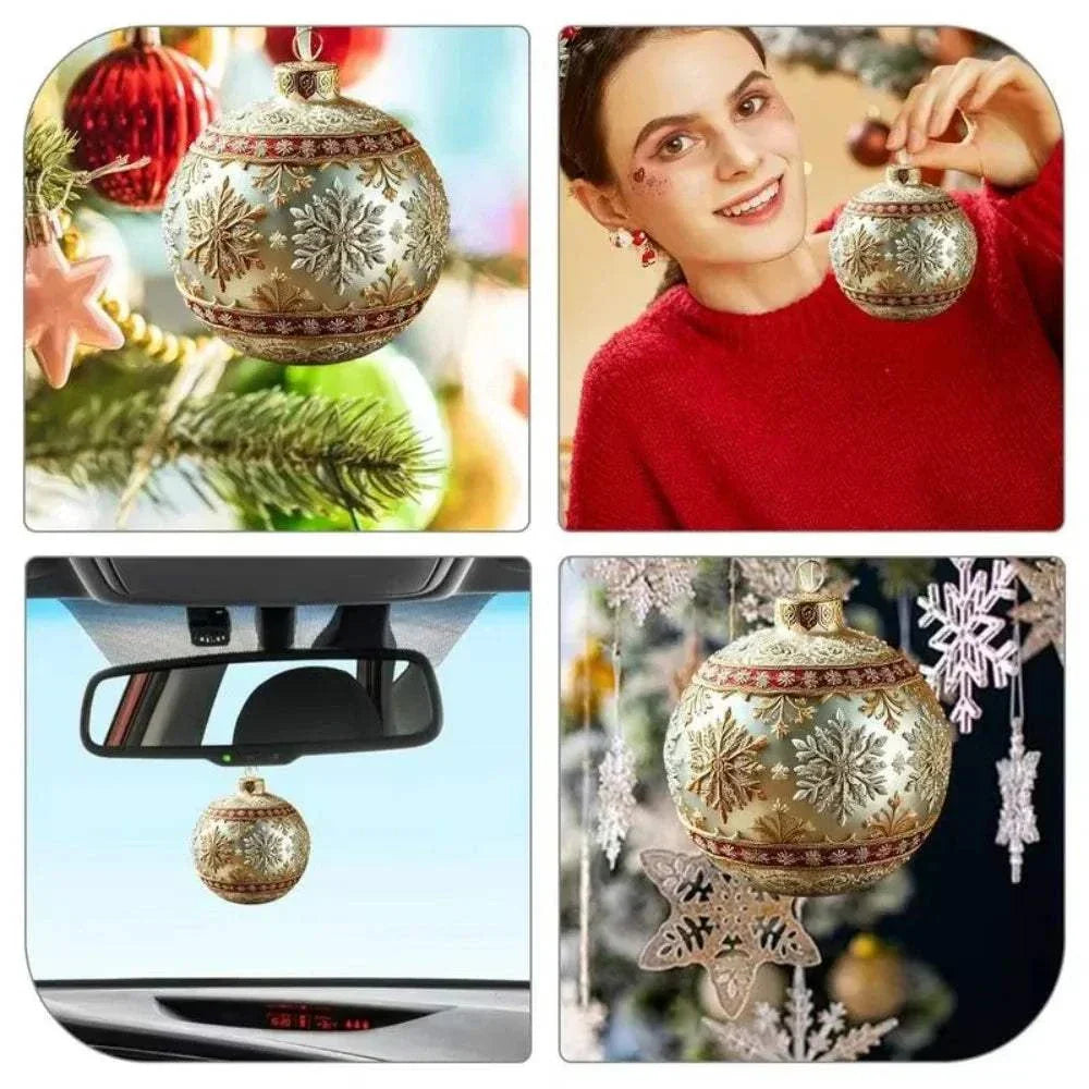 Fairy Tale Planet Christmas Tree Decoration acrylic flat character pendant with snowflake design, durable and festive ornament perfect for tree, door, or car.