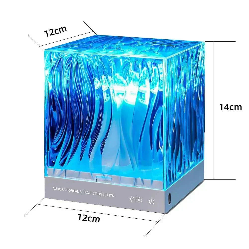Northern Light Starry Sky Projector Lamp with ocean wave effects and aurora borealis light decoration