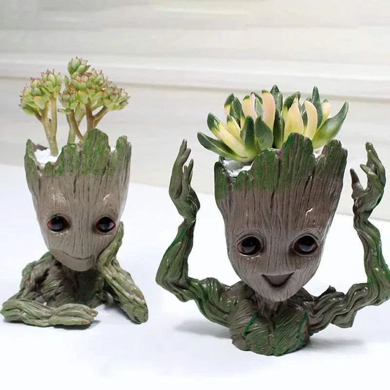 Modern Vases For Flowers Pot Groot Garden Pots Planters Anime Figurines Home Decoration Accessories Office Storage Pen Case - Kendoro
