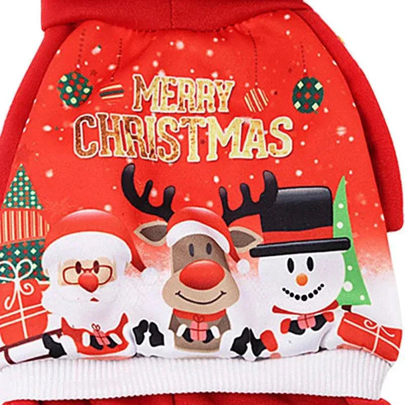 Christmas Dog Coat Sweater Pet Clothes New Year Pets Dogs Clothing For Small Medium Dogs Chihuahua Costume Warm Dog Hoodies - Kendoro