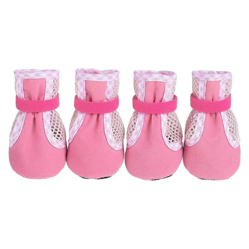 1Set Wear Resistant Dog Cat Boots Outdoors Thickened Anti-Slip Small Puppy Shoes Adjustable Drawstring Pet Booties Pet Supplies - Kendoro