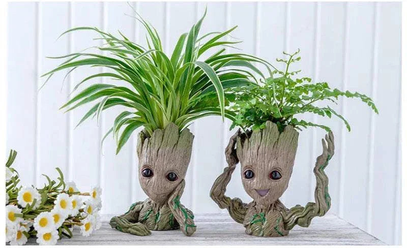 Modern Vases For Flowers Pot Groot Garden Pots Planters Anime Figurines Home Decoration Accessories Office Storage Pen Case - Kendoro