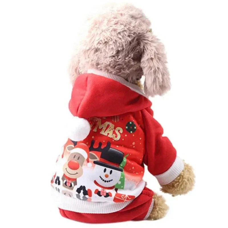 Christmas Dog Coat Sweater Pet Clothes New Year Pets Dogs Clothing For Small Medium Dogs Chihuahua Costume Warm Dog Hoodies - Kendoro