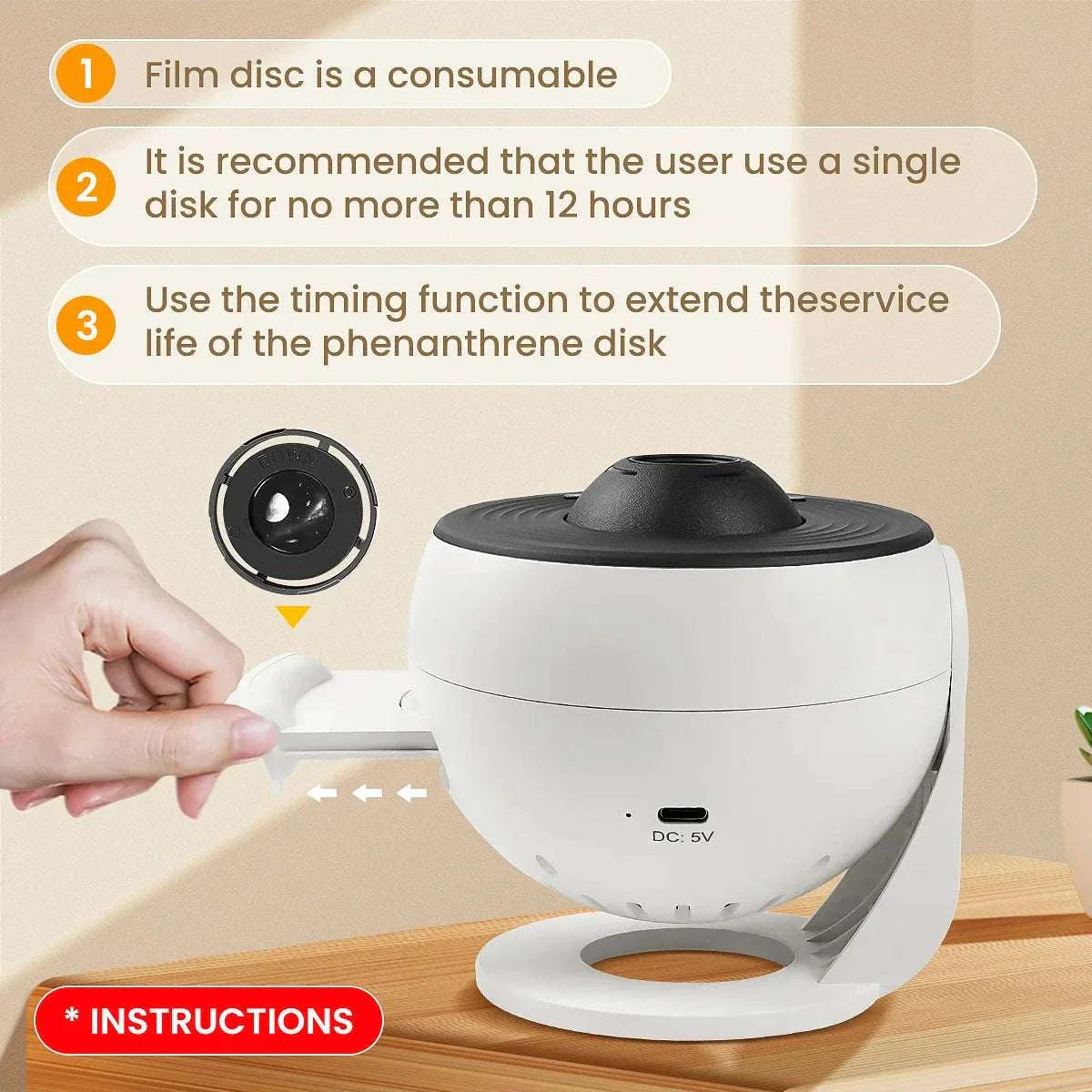 2025 Planetarium Galaxy Star Projector with 360° rotation and HD LED light for ceiling projection