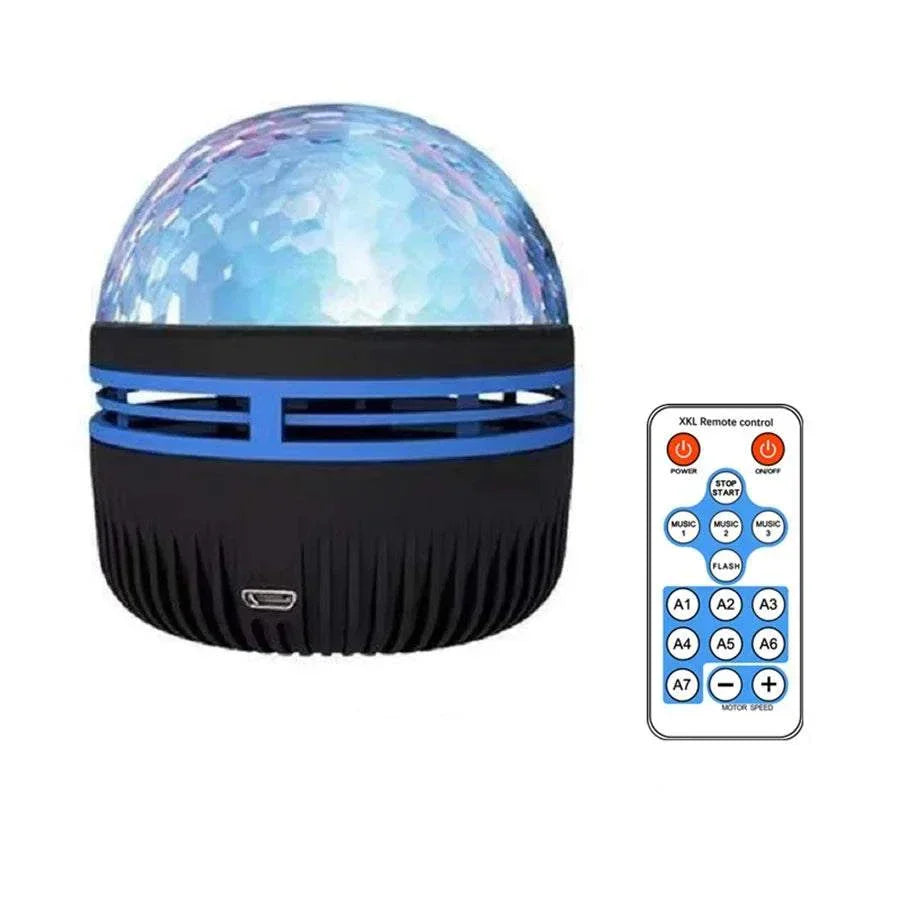 LED Galaxy Projector Light with remote control for colorful bedroom and party decoration