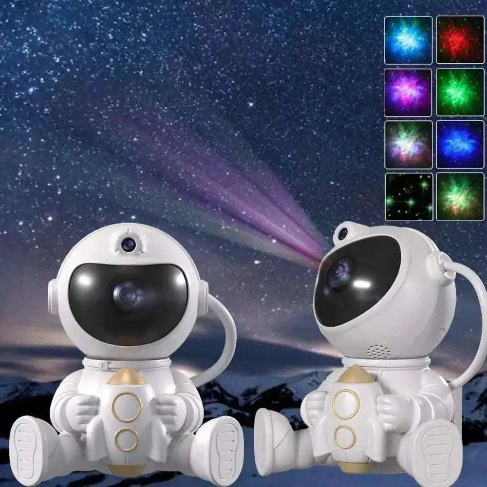 Astronaut Galaxy Projector night light with colorful LED galaxy projections for kids bedroom and gifts