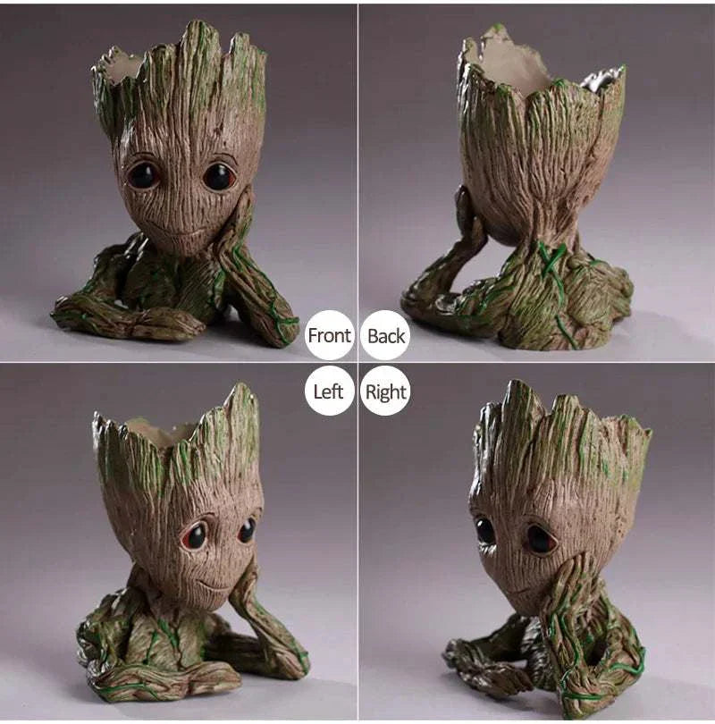 Modern Vases For Flowers Pot Groot Garden Pots Planters Anime Figurines Home Decoration Accessories Office Storage Pen Case - Kendoro