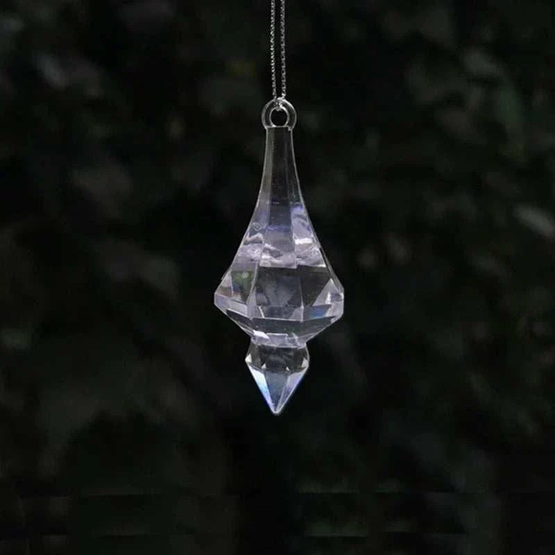 crystal snowflake hanging Christmas tree ornament decoration for holiday decor