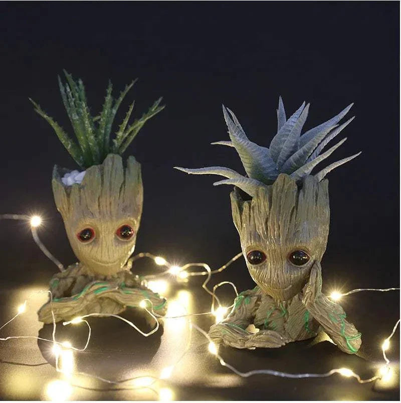 Modern Vases For Flowers Pot Groot Garden Pots Planters Anime Figurines Home Decoration Accessories Office Storage Pen Case - Kendoro