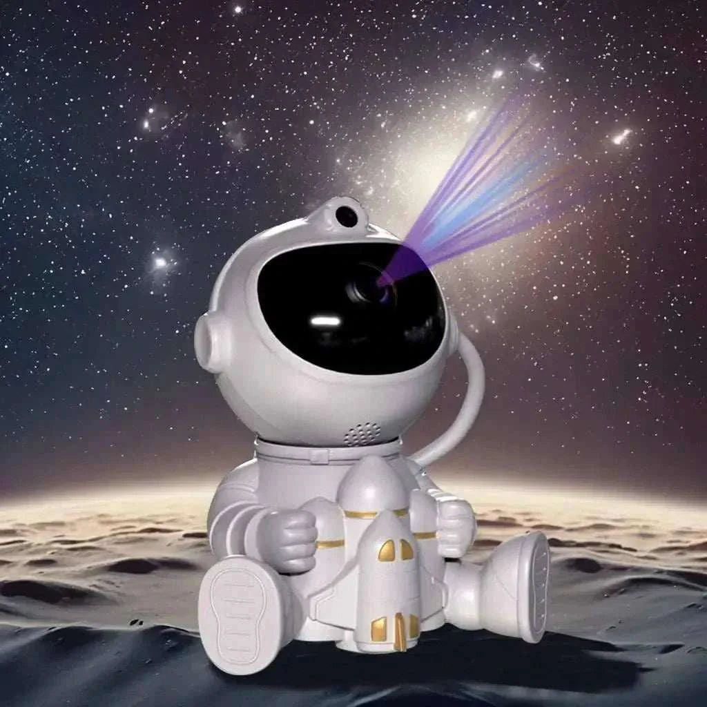 Astronaut Galaxy Projector night light with LED stars for kids' bedrooms and holiday gifts