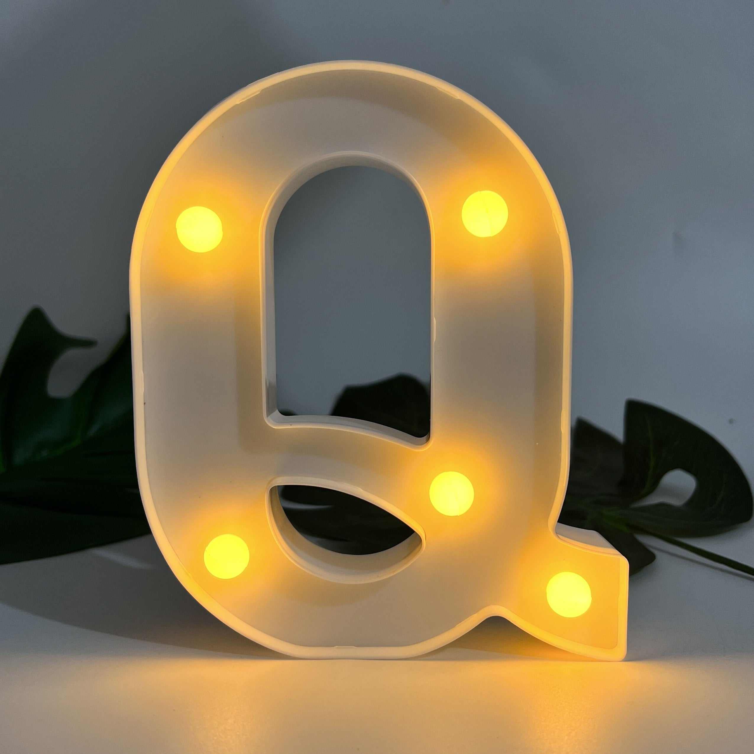 1pc Alphabet Letter LED Lights Luminous Number Lamp Decor, Battery Night Ligh, t For Home Wedding Birthday Christmas Party Decoration Letters Numbers Light, Home Decor - Kendoro