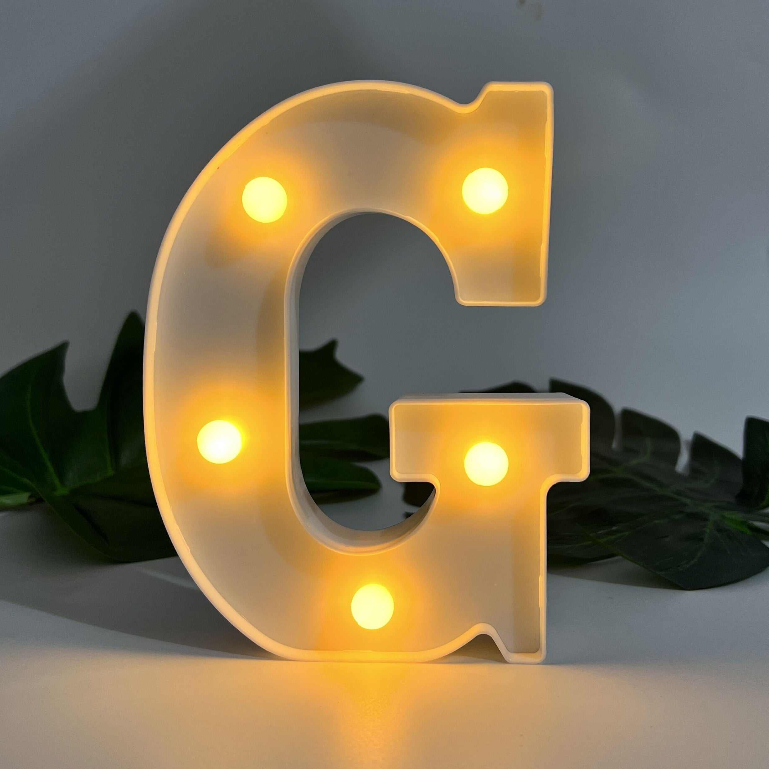 1pc Alphabet Letter LED Lights Luminous Number Lamp Decor, Battery Night Ligh, t For Home Wedding Birthday Christmas Party Decoration Letters Numbers Light, Home Decor - Kendoro