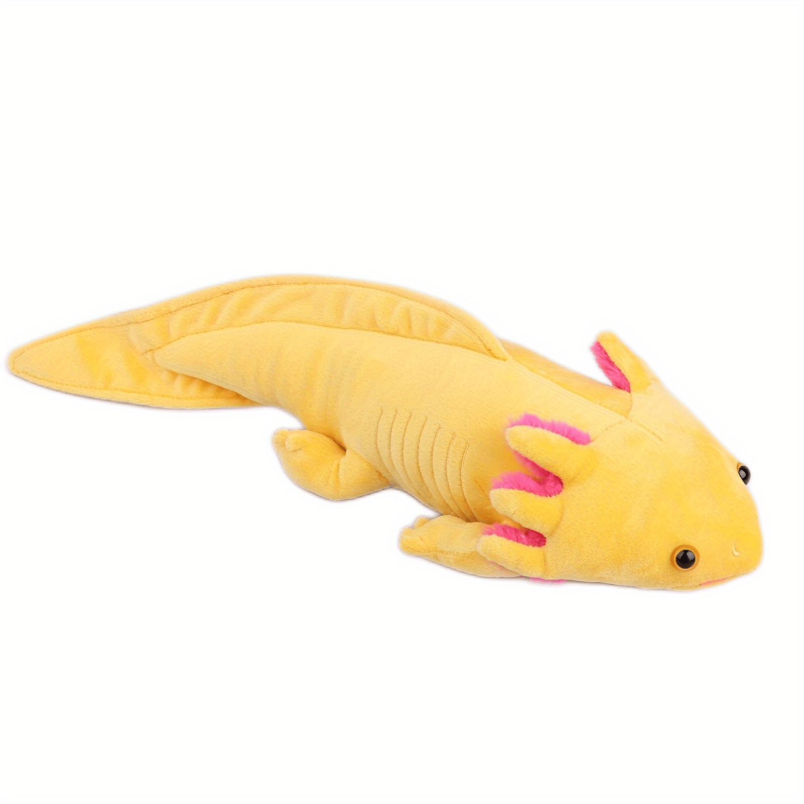 MOLUTIAN Cuddly Axolotl Plush Toy - 16.53" Realistic Cartoon Ambystoma, Soft Polyester, Perfect for Home Decor & Birthday Gifts - Available in Gray, White, Blue, Yellow, Black - Kendoro