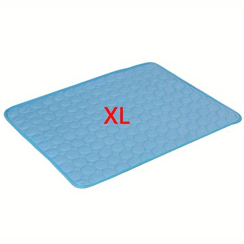 Blue XL summer pet ice cushion for cooling dogs and cats