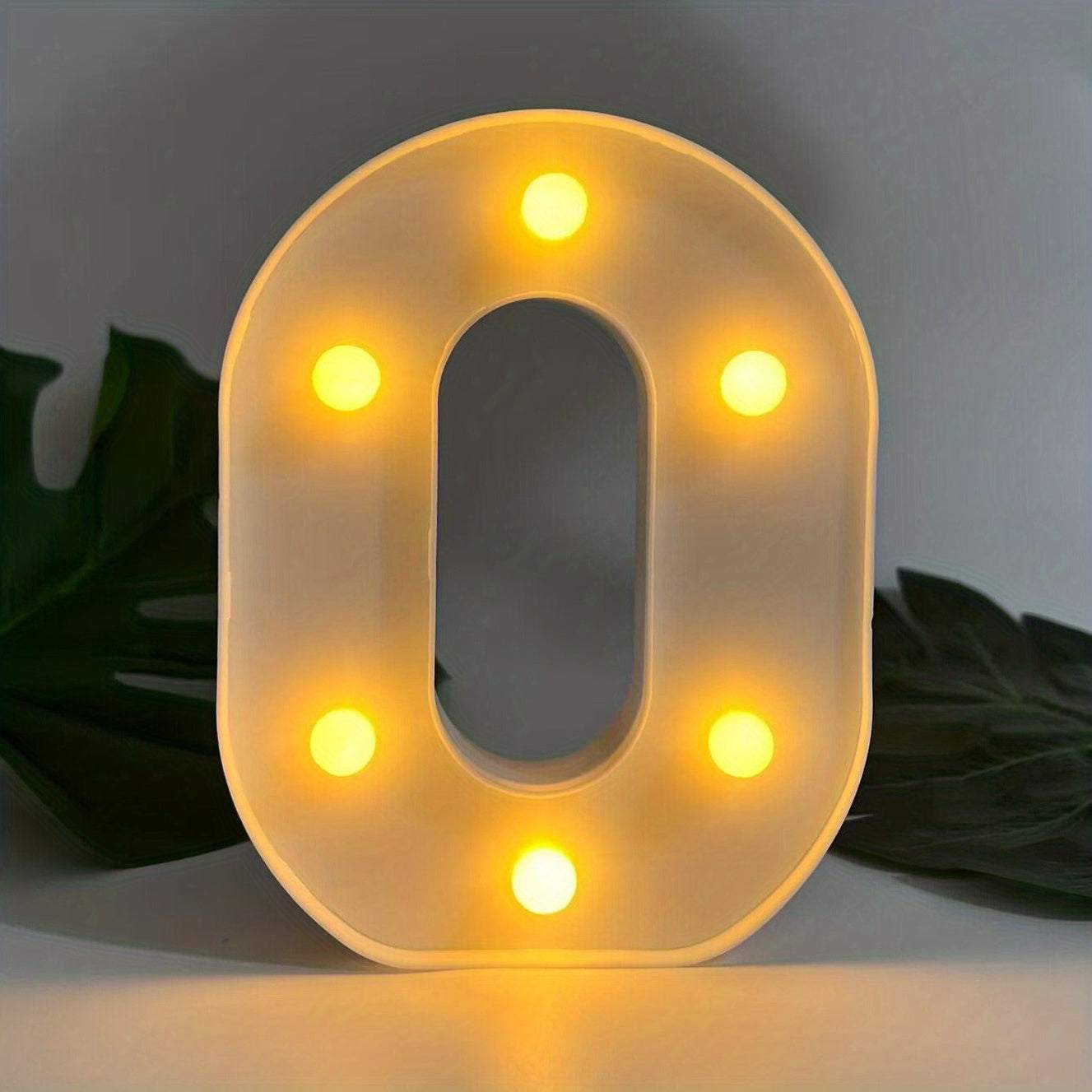 1pc Alphabet Letter LED Lights Luminous Number Lamp Decor, Battery Night Ligh, t For Home Wedding Birthday Christmas Party Decoration Letters Numbers Light, Home Decor - Kendoro