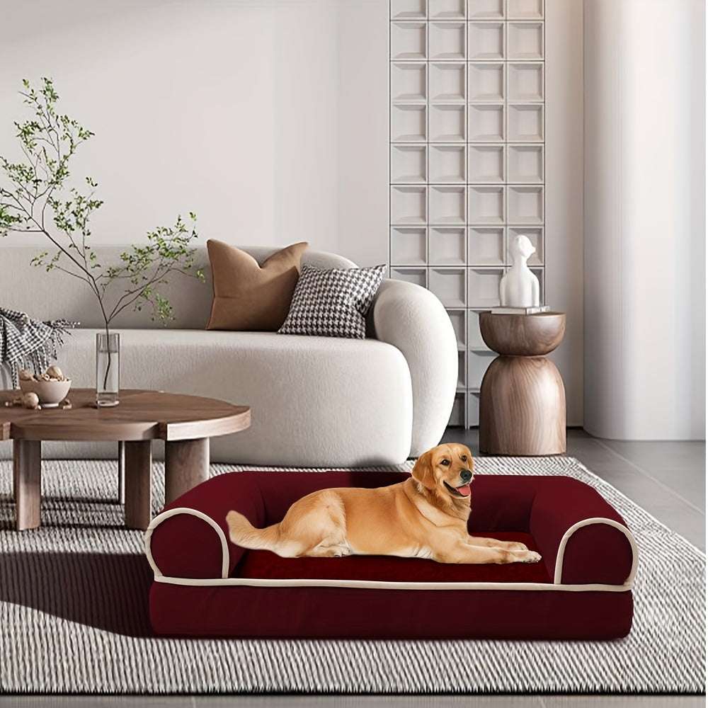New Dog Sofa Pet Dog Bed Cat Bed Deep Sleep Dog House Square Thickened Warm Dog Mat Small Medium Large Dog House Pet Supplies Breathable Blanket Pet Dog Bed Dog Sofa Dog Bed Dog House Pet Supplies Accessories - Kendoro