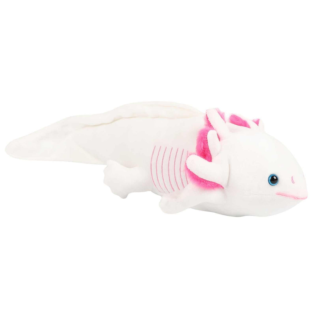 MOLUTIAN Cuddly Axolotl Plush Toy - 16.53" Realistic Cartoon Ambystoma, Soft Polyester, Perfect for Home Decor & Birthday Gifts - Available in Gray, White, Blue, Yellow, Black - Kendoro