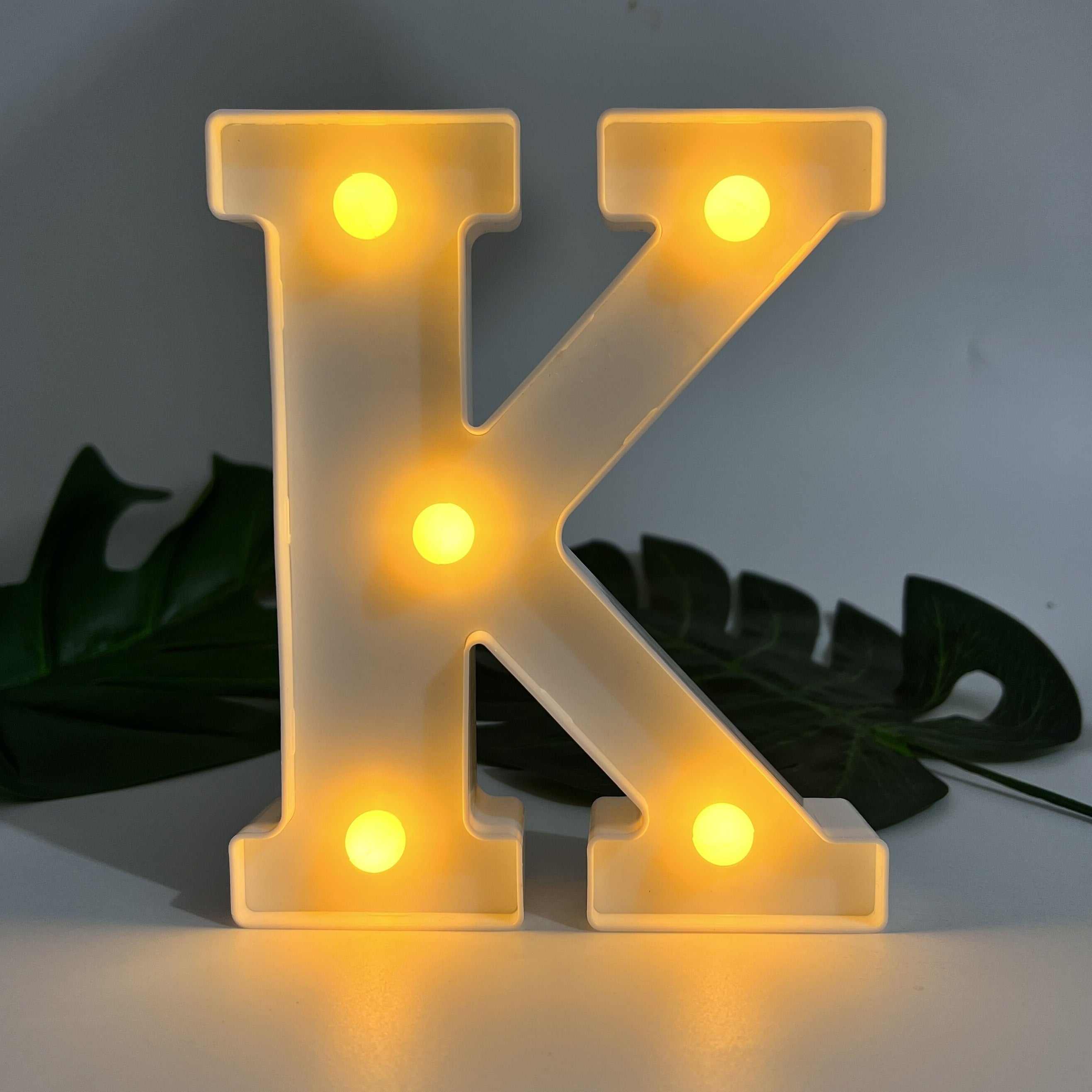 1pc Alphabet Letter LED Lights Luminous Number Lamp Decor, Battery Night Ligh, t For Home Wedding Birthday Christmas Party Decoration Letters Numbers Light, Home Decor - Kendoro