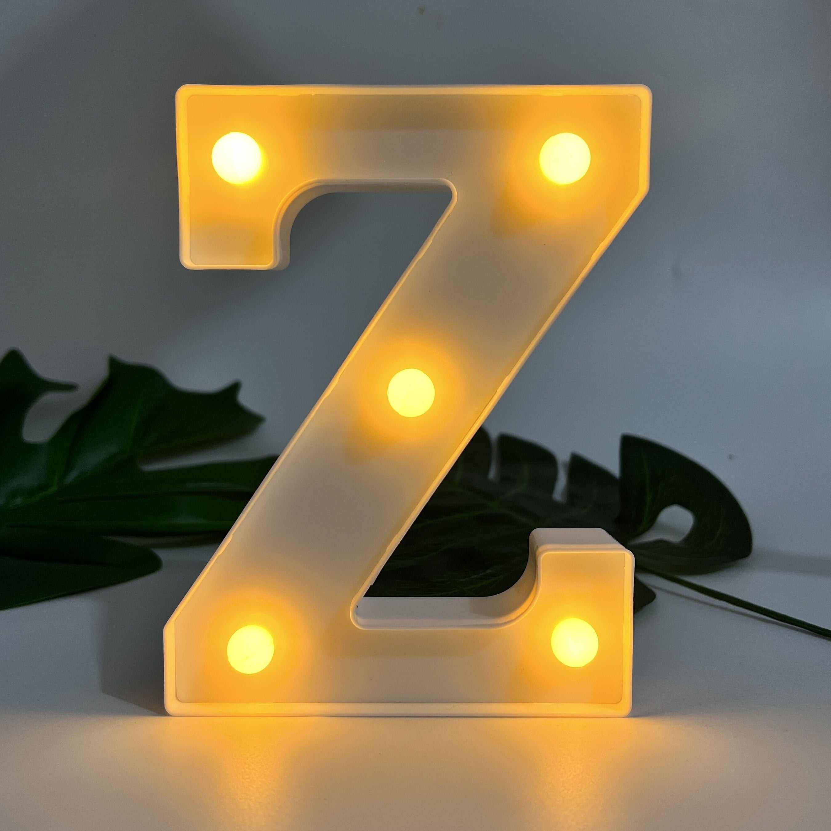 1pc Alphabet Letter LED Lights Luminous Number Lamp Decor, Battery Night Ligh, t For Home Wedding Birthday Christmas Party Decoration Letters Numbers Light, Home Decor - Kendoro